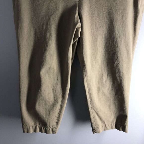 Talbots Size 20W‎ Petite Heritage Pants Crop Ankle Khaki Career Minimalist - Picture 3 of 13